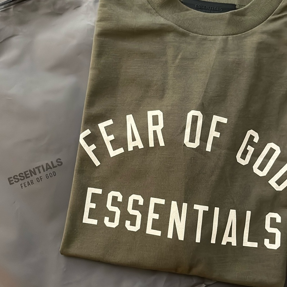 Essentials Jersey Crewneck Tee Military Green